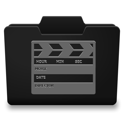 Black Grey Movies Icon 512x512 png